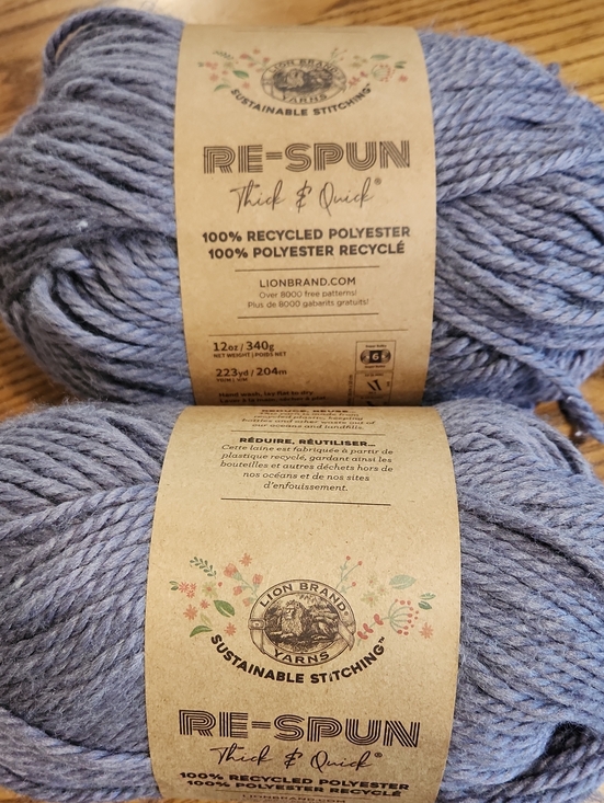 Lion Brand Yarn Other - 2 Lion Brand Re-Spun Thick and Quick Yarn Acai